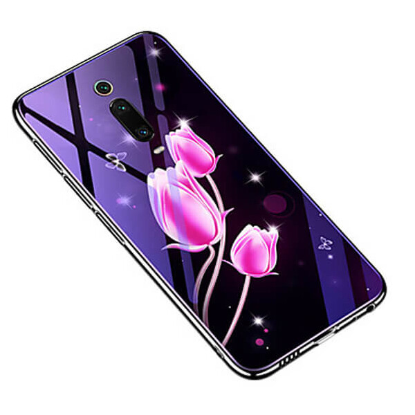 

TPU+Glass чехол Fantasy с глянцевыми торцами для Xiaomi Redmi K20 / K20 Pro / Mi9T / Mi9T Pro Тюльпаны