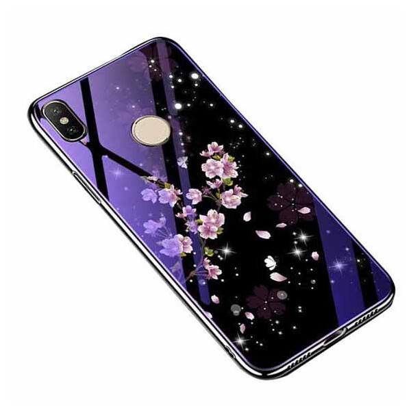 

TPU+Glass чехол Fantasy с глянцевыми торцами для Xiaomi Redmi Note 6 Pro Цветение