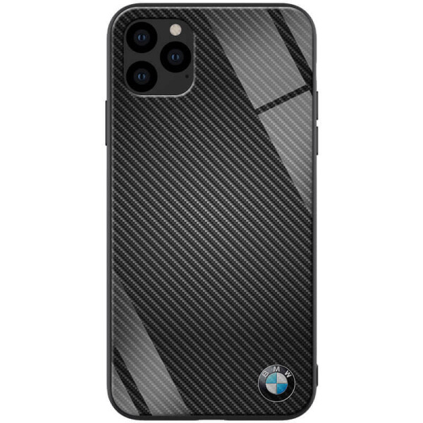 

TPU+Glass чехол ForFun для Apple iPhone 11 Pro Max (6.5") Черный Карбон/БМВ
