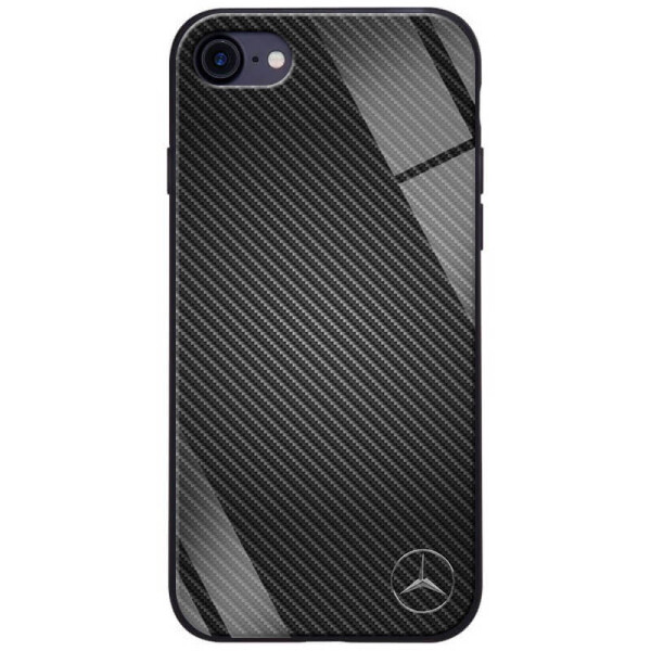 

TPU+Glass чехол ForFun для Apple iPhone 7 / 8 (4.7") Черный Карбон/Мерседес