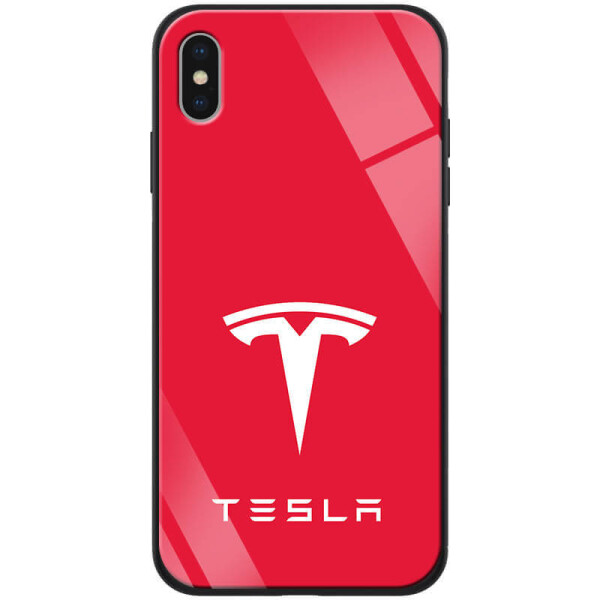 

TPU+Glass чехол ForFun для Apple iPhone XS Max (6.5") Красный/Тесла