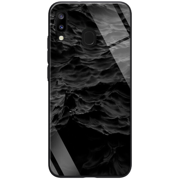 

TPU+Glass чехол ForFun для Xiaomi Redmi Note 7 / Note 7 Pro / Note 7s Море / Черный