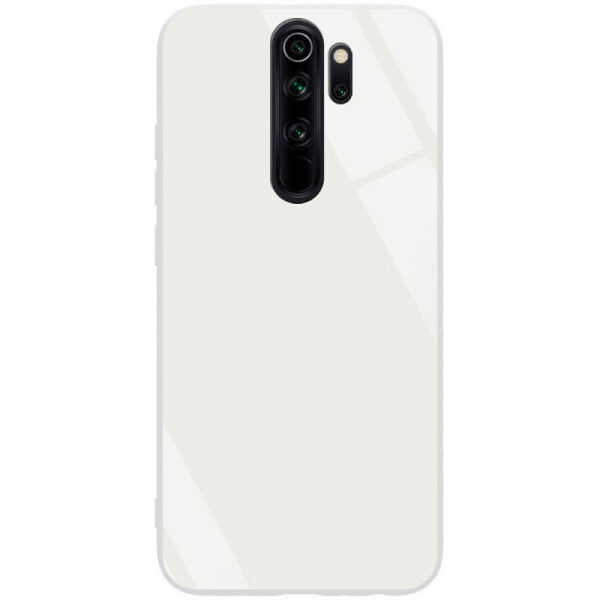 

TPU+Glass чехол GLOSSY для Xiaomi Redmi Note 8 Pro Белый / White