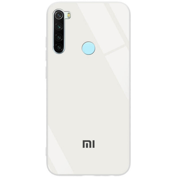 

TPU+Glass чехол GLOSSY для Xiaomi Redmi Note 8 Белый / White