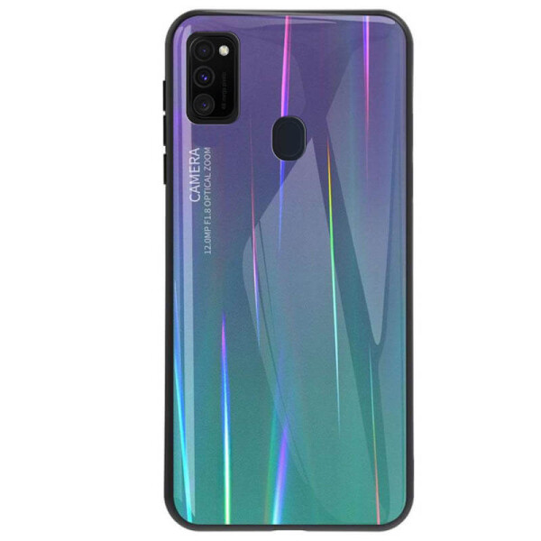 

TPU+Glass чехол Gradient Aurora для Samsung Galaxy M30s Зеленый
