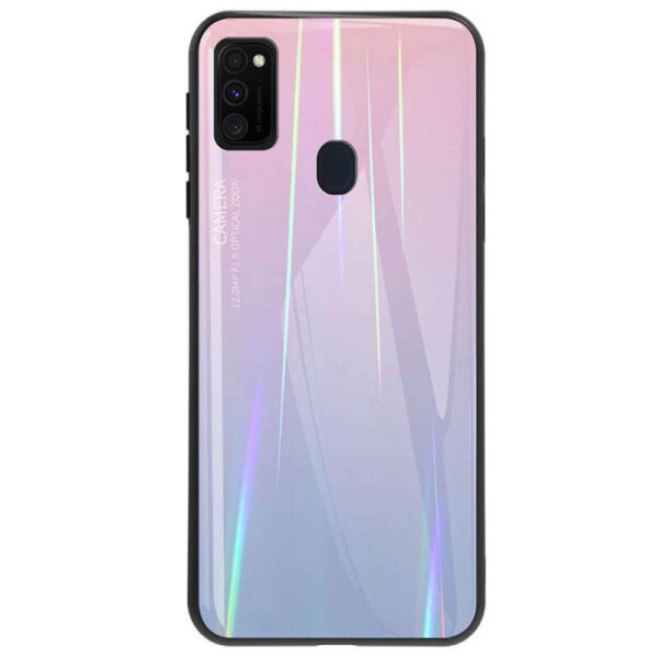 

TPU+Glass чехол Gradient Aurora для Samsung Galaxy M30s Розовый