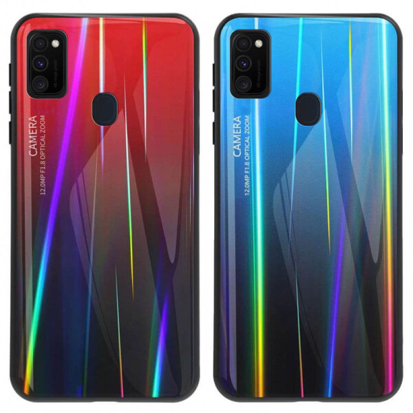 

TPU+Glass чехол Gradient Aurora для Samsung Galaxy M30s Синий