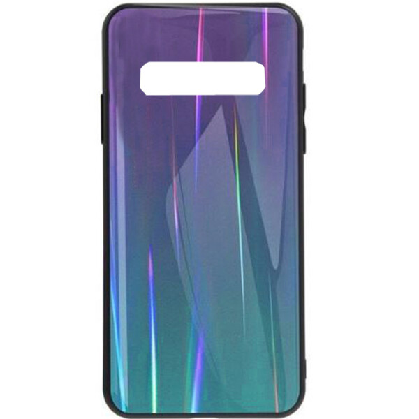 

TPU+Glass чехол Gradient Aurora для Samsung Galaxy S10 Фиолетовый