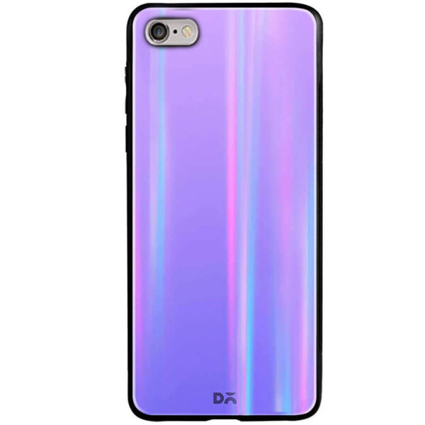 

TPU+Glass чехол Gradient Aurora с лого для Apple iPhone 7 / 8 (4.7") Розовый / Сиреневый