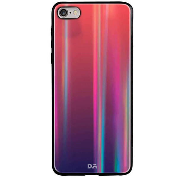 

TPU+Glass чехол Gradient Aurora с лого для Apple iPhone 7 / 8 (4.7") Синий / Красный