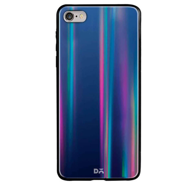 

TPU+Glass чехол Gradient Aurora с лого для Apple iPhone 7 / 8 (4.7") Фиолетовый / Бирюзовый