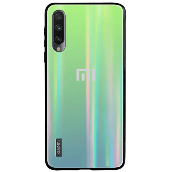 

TPU+Glass чехол Gradient Aurora с лого для Xiaomi Mi CC9 / Mi 9 Lite Зеленый