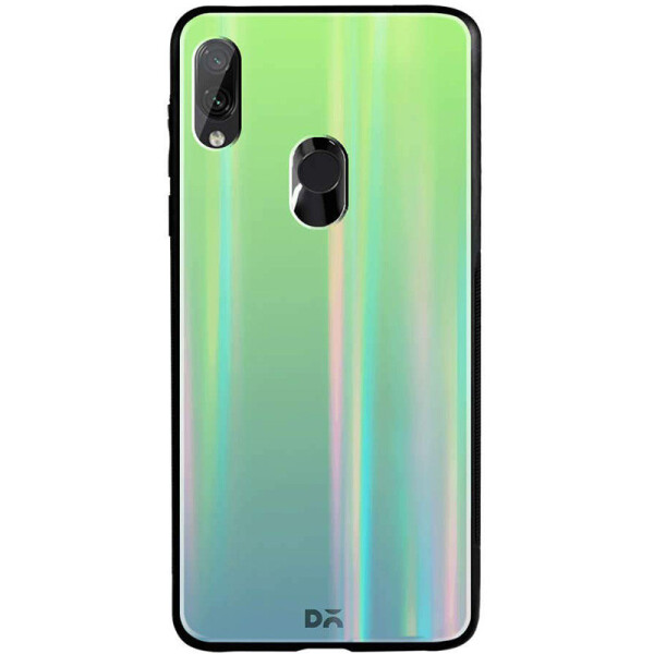 

TPU+Glass чехол Gradient Aurora с лого для Xiaomi Redmi 7 Зеленый