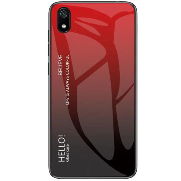 

TPU+Glass чехол Gradient HELLO для Xiaomi Redmi 7A Красный