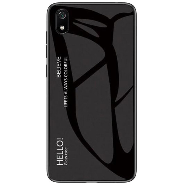

TPU+Glass чехол Gradient HELLO для Xiaomi Redmi 7A Черный