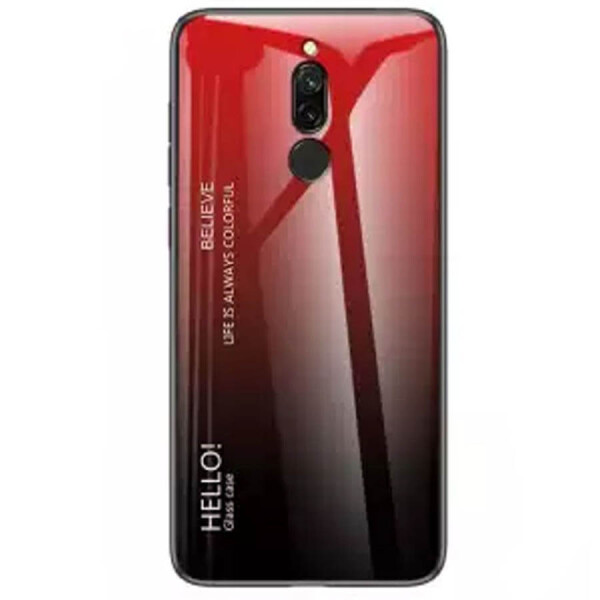 

TPU+Glass чехол Gradient HELLO для Xiaomi Redmi 8 Красный