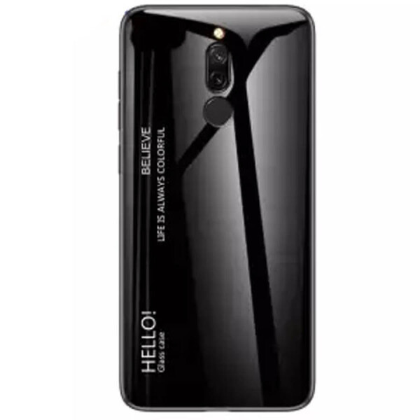 Акція на TPU+Glass чехол Gradient HELLO для Xiaomi Redmi 8 Черный від Allo UA