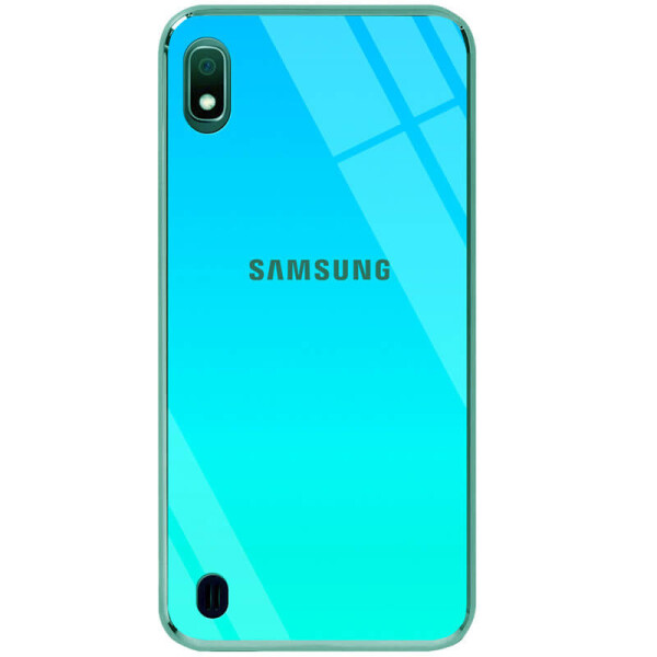 

TPU+Glass чехол Gradient Rainbow с лого для Samsung Galaxy A10 (A105F) Голубой
