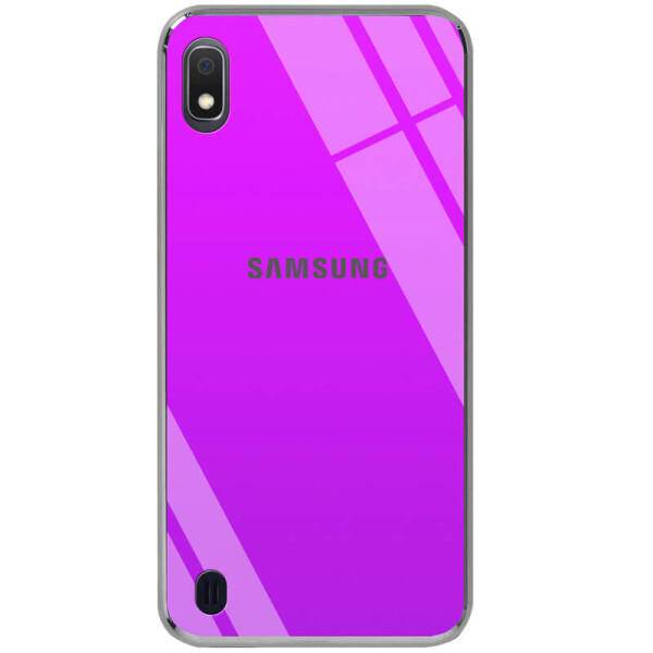 

TPU+Glass чехол Gradient Rainbow с лого для Samsung Galaxy A10 (A105F) Фиолетовый