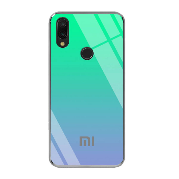 

TPU+Glass чехол Gradient Rainbow с лого для Xiaomi Redmi Note 7 / Note 7 Pro / Note 7s Зеленый