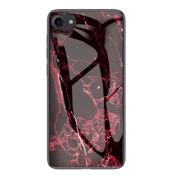 

TPU+Glass чехол Luxury Marble для Apple iPhone 7 / 8 (4.7") Марсала / Бордовый