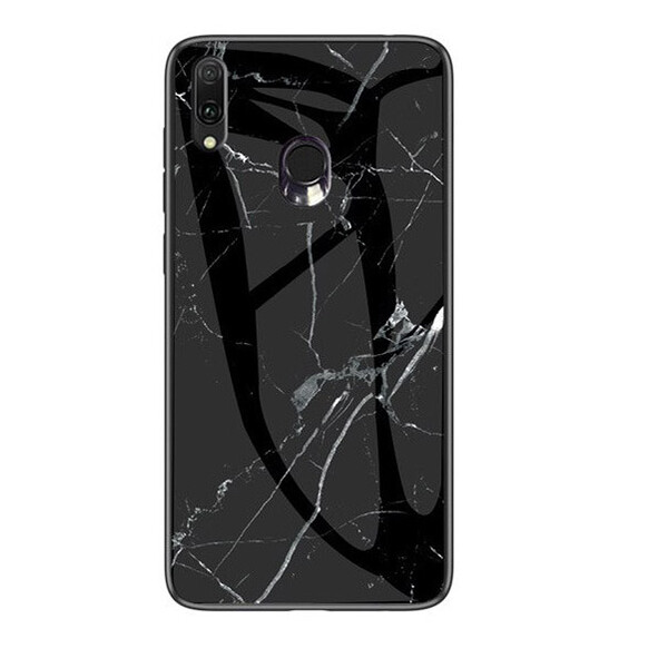 

TPU+Glass чехол Luxury Marble для Samsung Galaxy A20 / A30 Черный