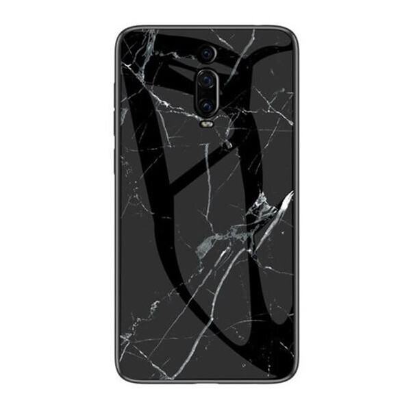 

TPU+Glass чехол Luxury Marble для Xiaomi Redmi K20 / K20 Pro / Mi9T / Mi9T Pro Черный