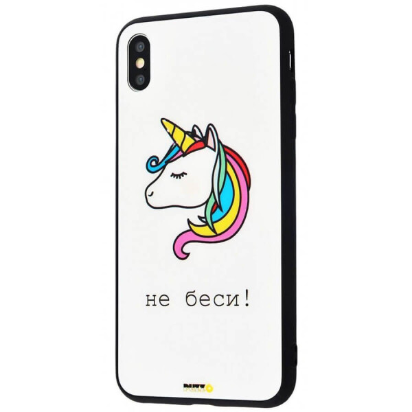 

TPU+Glass чехол Mad series для Apple iPhone XS Max (6.5") Не беси