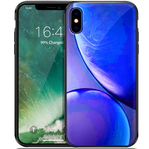 

TPU+Glass чехол Planet для Apple iPhone XS Max (6.5") Синий