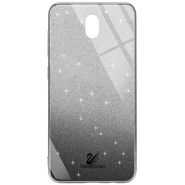 

TPU+Glass чехол Swarovski для Xiaomi Redmi 8a Черный