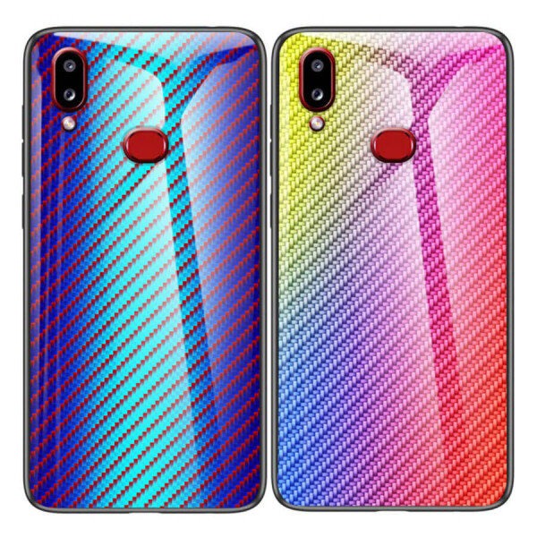 

TPU+Glass чехол Twist для Samsung A10s Голубой