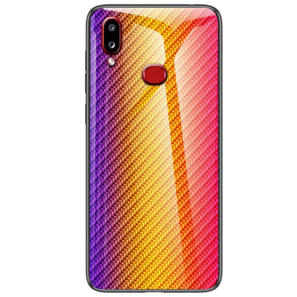 

TPU+Glass чехол Twist для Samsung A10s Оранжевый