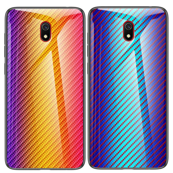 

TPU+Glass чехол Twist для Xiaomi Redmi 8a Оранжевый