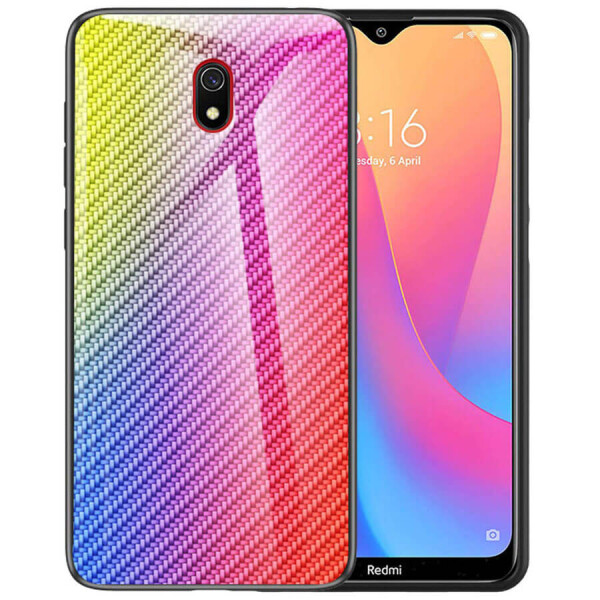 

TPU+Glass чехол Twist для Xiaomi Redmi 8a Сиреневый