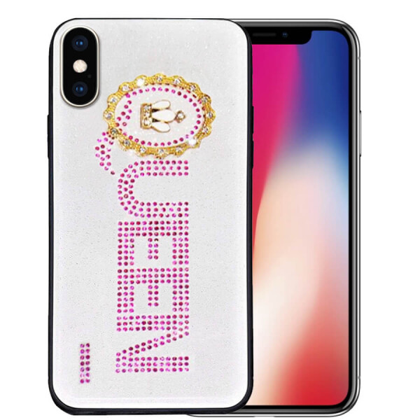

TPU+Glass чехол TYBOMB Queen для Apple iPhone XS Max (6.5") Pink