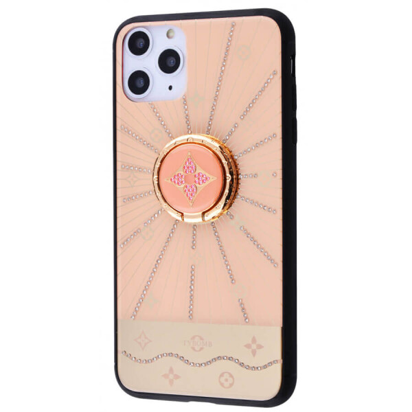 

TPU+Glass чехол TYBOMB Shinig Line для Apple iPhone XS Max (6.5") Pink