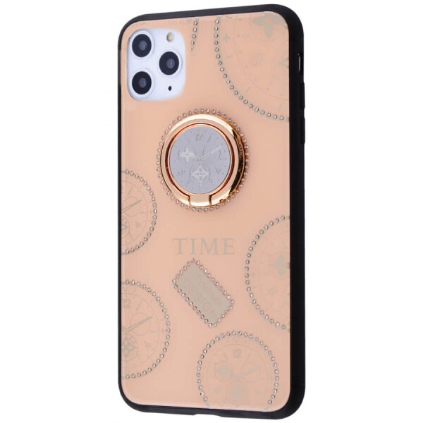 

TPU+Glass чехол TYBOMB Shinig Watch для Apple iPhone 11 Pro Max (6.5") Розовый