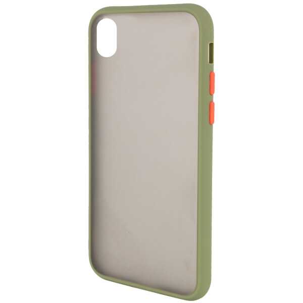 

TPU+PC чехол Color Buttons Shield для Apple iPhone XS Max (6.5") Зеленый