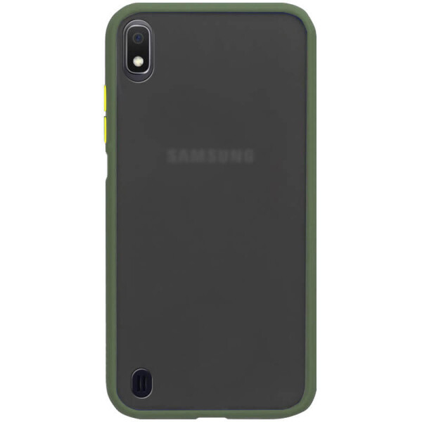 

TPU+PC чехол Color Buttons для Samsung Galaxy A10 (A105F) Зеленый