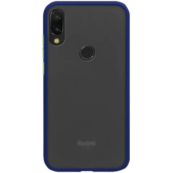

TPU+PC чехол Color Buttons для Xiaomi Redmi Note 7 / Note 7 Pro / Note 7s Синий
