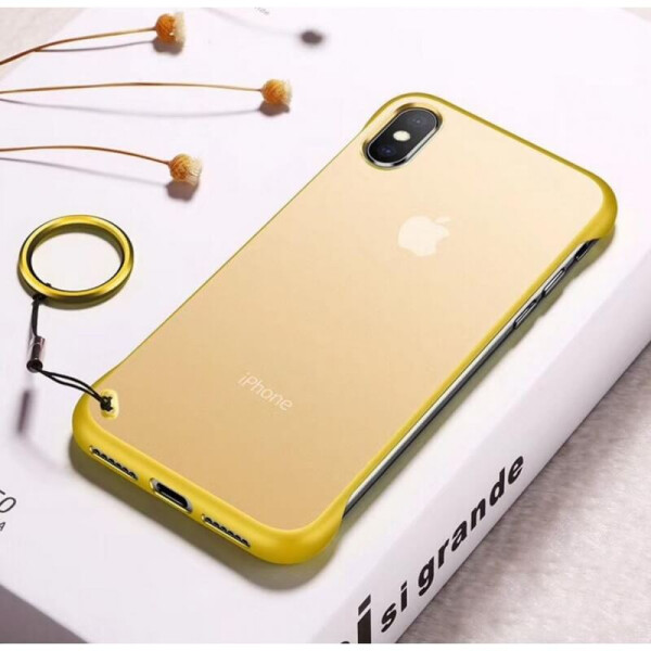 

TPU+PC чехол Daddario Edge (+ кольцо) для Apple iPhone X / XS (5.8") Желтый