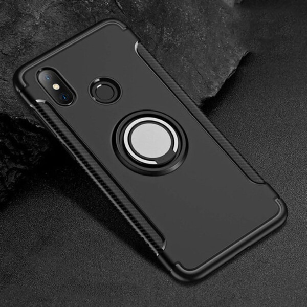 

TPU+PC чехол Deen Verus с креплением под магнитный держатель для Xiaomi Redmi Note 6 Pro Черный