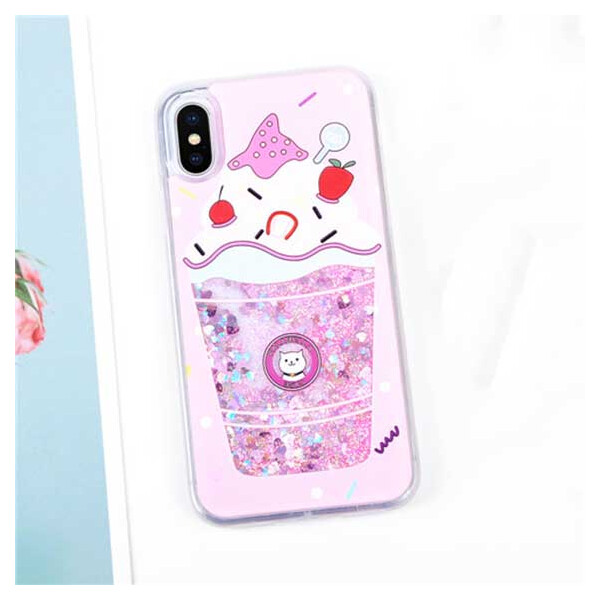 

TPU+PC чехол Falabella case для Apple iPhone X (5.8") / XS (5.8") ice cream cat
