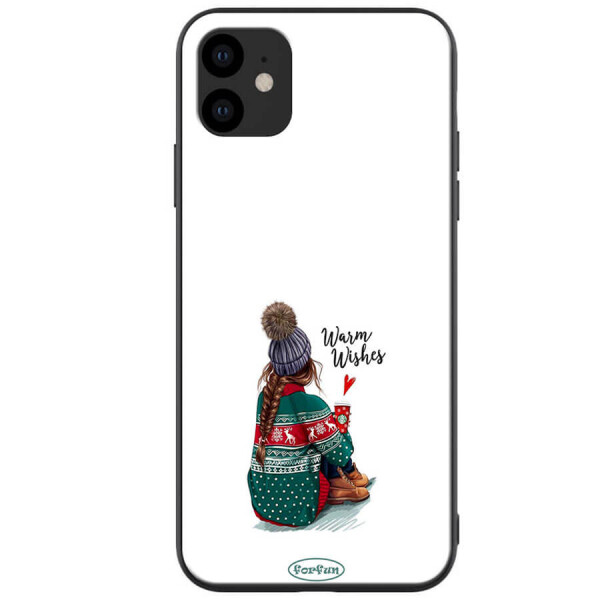 

TPU+PC чехол ForFun для Apple iPhone 11 (6.1") Warm Wishes / Белый