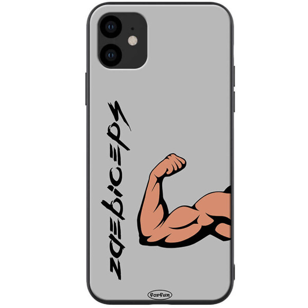 

TPU+PC чехол ForFun для Apple iPhone 11 (6.1") Бицепс / Серый