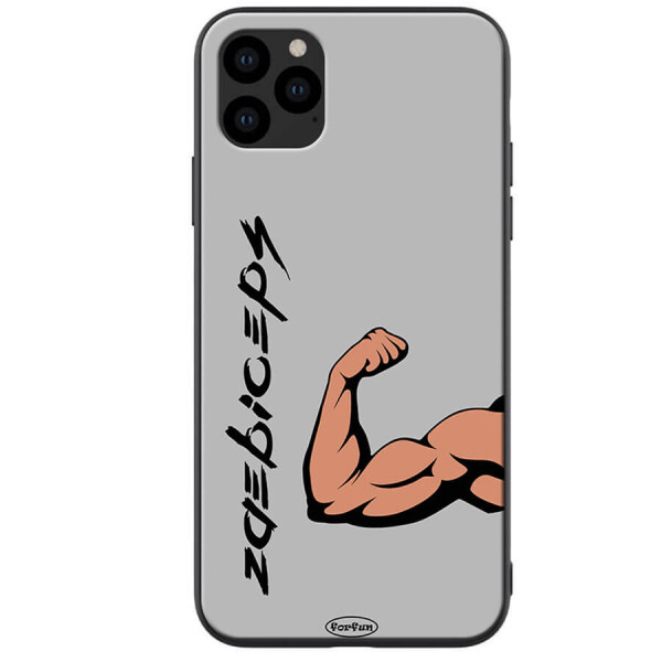 

TPU+PC чехол ForFun для Apple iPhone 11 Pro Max (6.5") Бицепс / Серый