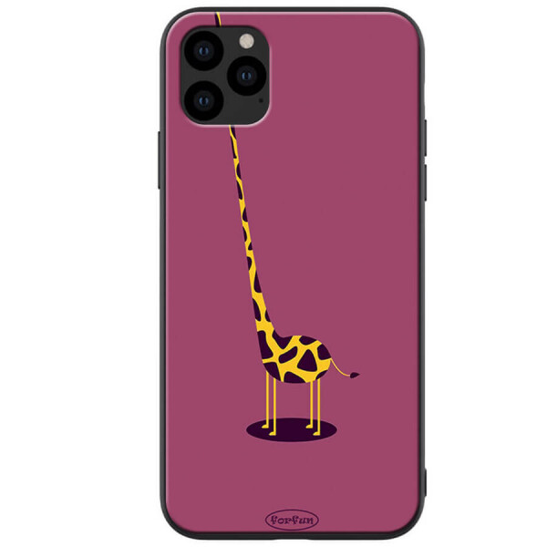 

TPU+PC чехол ForFun для Apple iPhone 11 Pro Max (6.5") Жираф / Фиолетовый