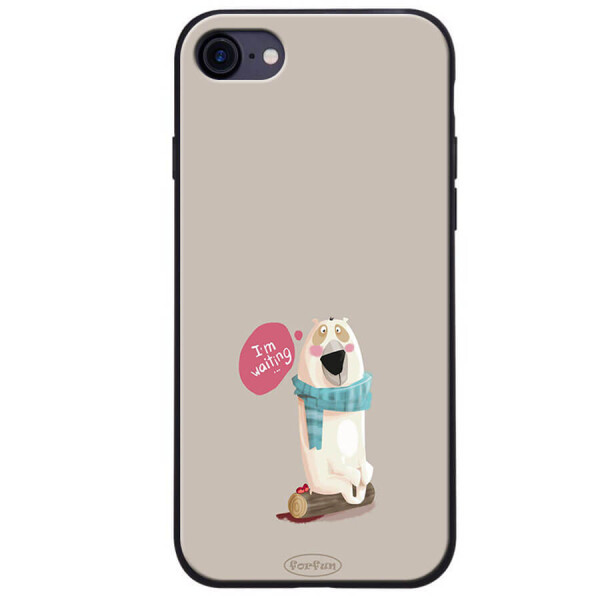 

TPU+PC чехол ForFun для Apple iPhone 7 / 8 (4.7") I am waiting / Серый