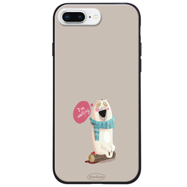 

TPU+PC чехол ForFun для Apple iPhone 7 plus / 8 plus (5.5") I am waiting / Серый