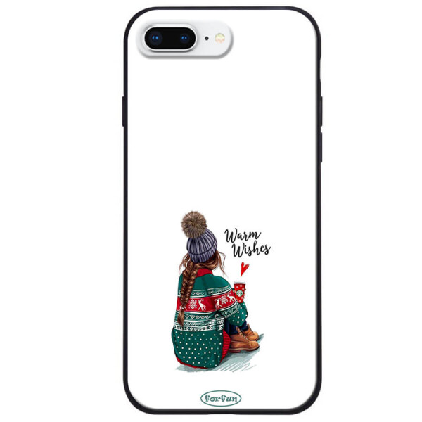 

TPU+PC чехол ForFun для Apple iPhone 7 plus / 8 plus (5.5") Warm Wishes / Белый